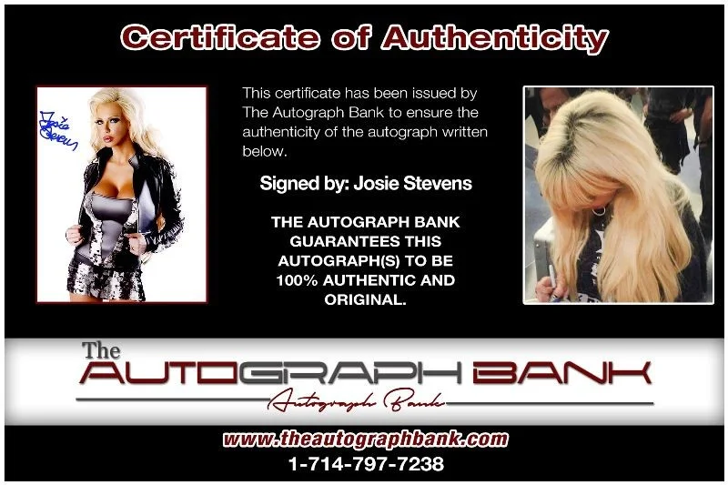Josie Stevens — Josie Stevens authentic signed celebrity 10x15 photo W/Cert Autographed 2616p, изображение 2