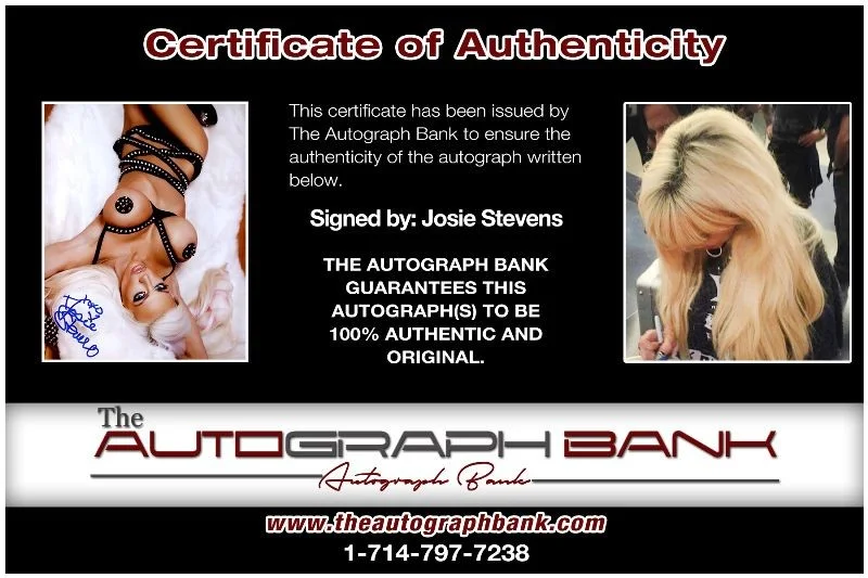 Josie Stevens — Josie Stevens authentic signed celebrity 10x15 photo W/Cert Autographed 2616i, изображение 2