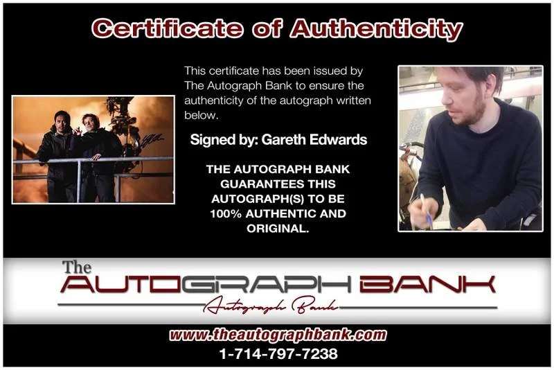 Gareth Edwards — Gareth Edwards authentic signed celebrity 10x15 photo W/Cert Autographed A0003, image 2