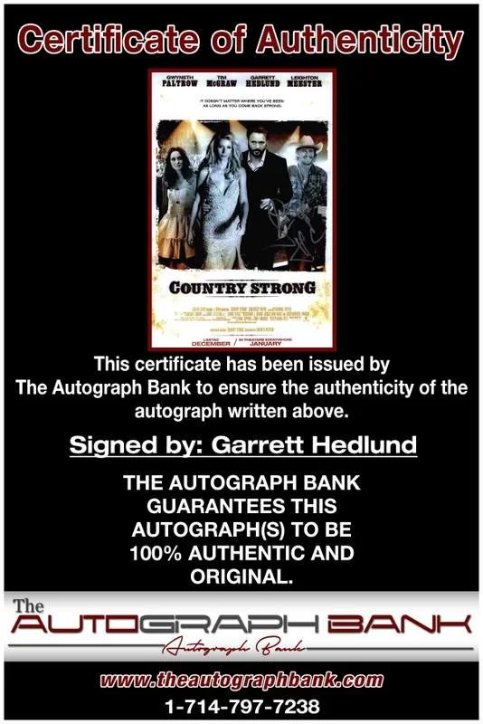Garrett Hedlund — Garrett Hedlund authentic signed celebrity 10x15 photo W/Cert Autographed A0009, image 2