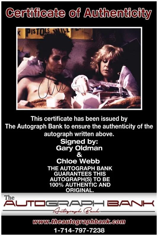 Gary Oldman — Gary Oldman & Chloe Webb authentic signed 10x15 photo |CERT Autographed A0003, image 2