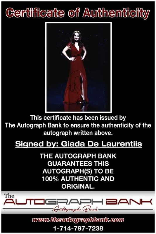 Giada De Laurentiis — Giada De Laurentiis authentic signed 10x15 photo |CERT Autographed A0005, image 2
