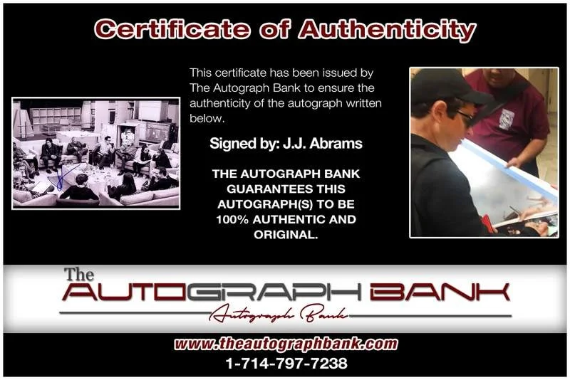 J.J. Abrams — J.J. Abrams authentic signed celebrity 10x15 photo W/Cert Autographed A000068, изображение 2