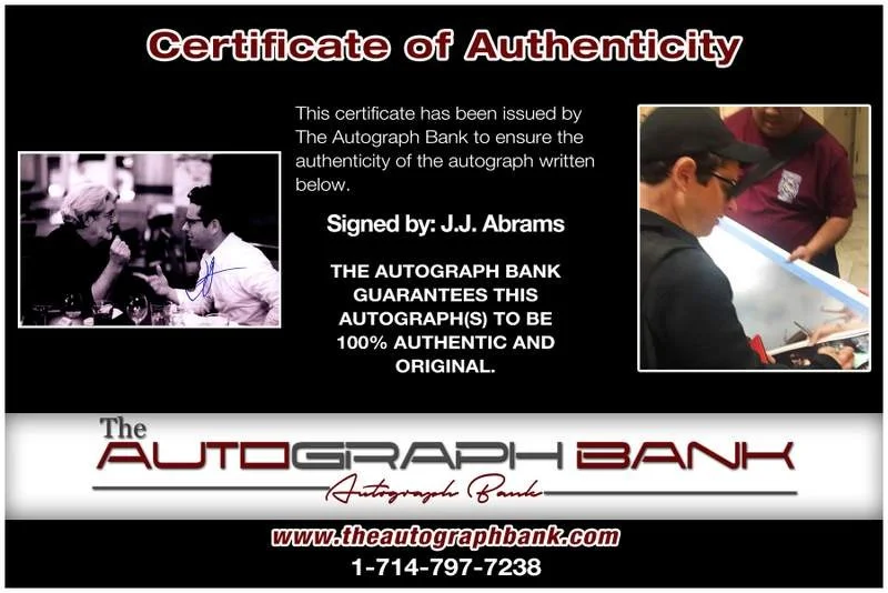 J.J. Abrams — J.J. Abrams authentic signed celebrity 10x15 photo W/Cert Autographed A000066, изображение 2
