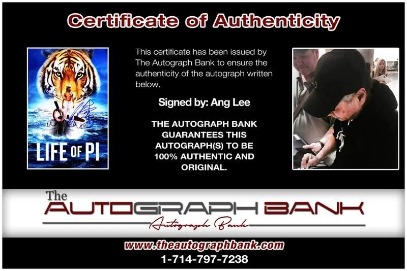 Ang Lee — Ang Lee authentic signed celebrity 10x15 photo W/Cert Autographed A000288, image 2