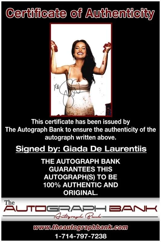 Giada De Laurentiis — Giada De Laurentiis authentic signed 10x15 photo |CERT Autographed A0008, image 2