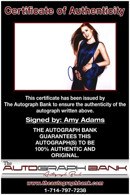 Amy Adams — Amy Adams authentic signed celebrity 10x15 photo W/Cert Autographed A000276, изображение 2