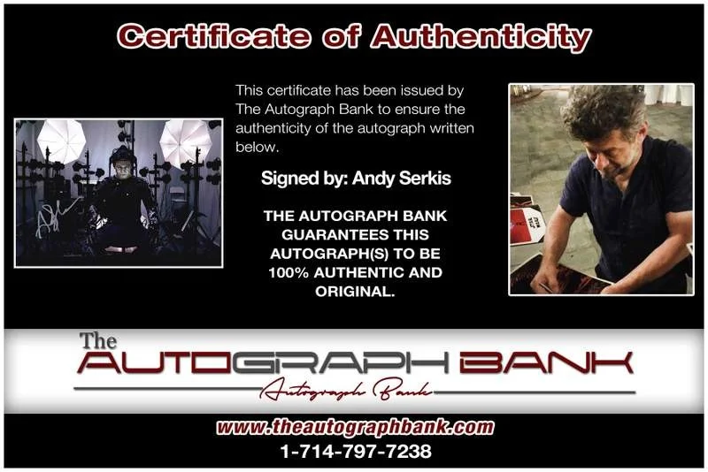 Andy Serkis — Andy Serkis authentic signed celebrity 10x15 photo W/Cert Autographed A0003, image 2