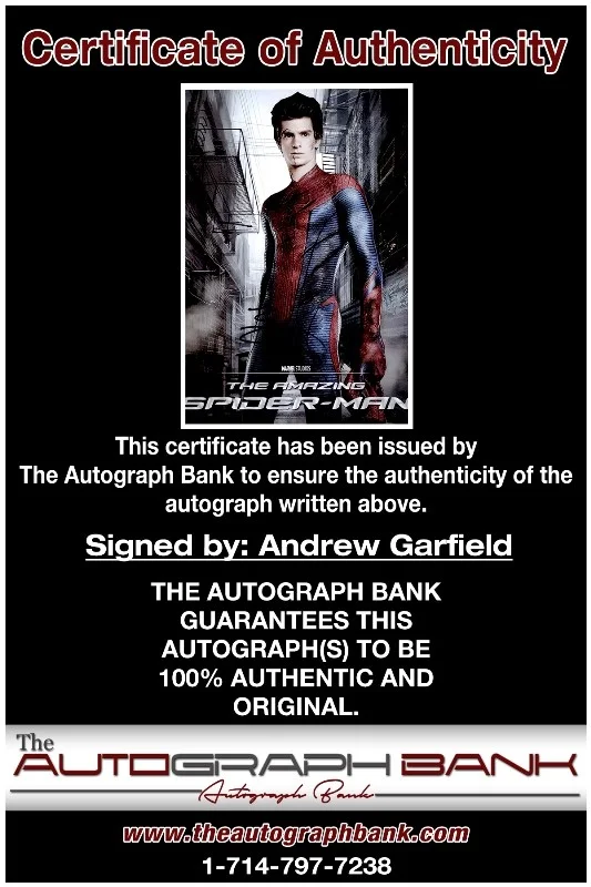 Andrew Garfield — Andrew Garfield authentic signed celebrity 10x15 photo W/Cert Autographed 2616a, image 2