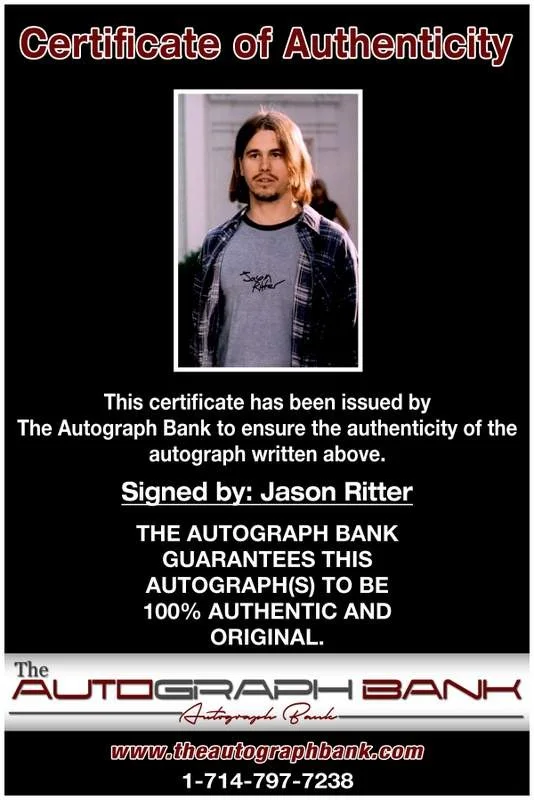 Jason Ritter — Jason Ritter authentic signed celebrity 10x15 photo W/Cert Autographed A00369, image 2