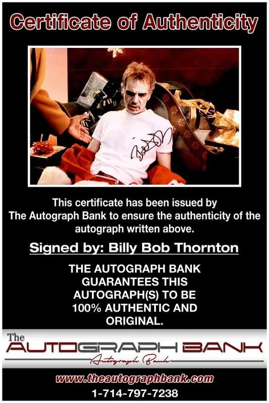 Billy Bob Thornton — Billy Bob Thornton authentic signed 10x15 photo |CERT Autographed A00271, image 2