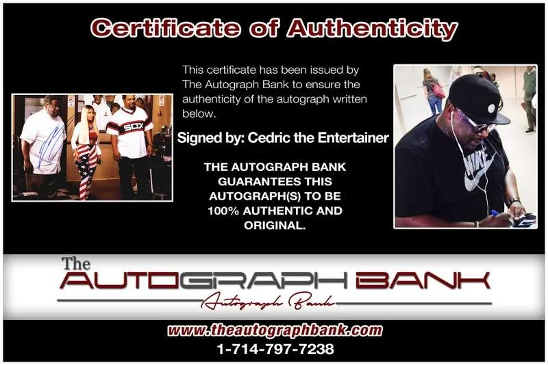 Cedric the Entertainer — Cedric the Entertainer authentic signed 10x15 photo |CERT Autographed A000254, изображение 2