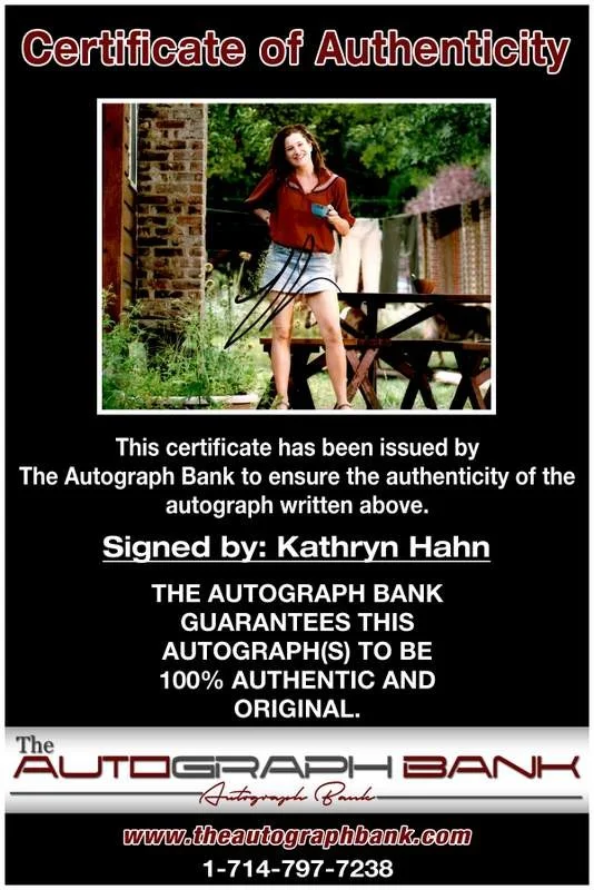 Kathryn Hahn — Kathryn Hahn authentic signed celebrity 8x10 photo W/Cert Autographed A17, изображение 2
