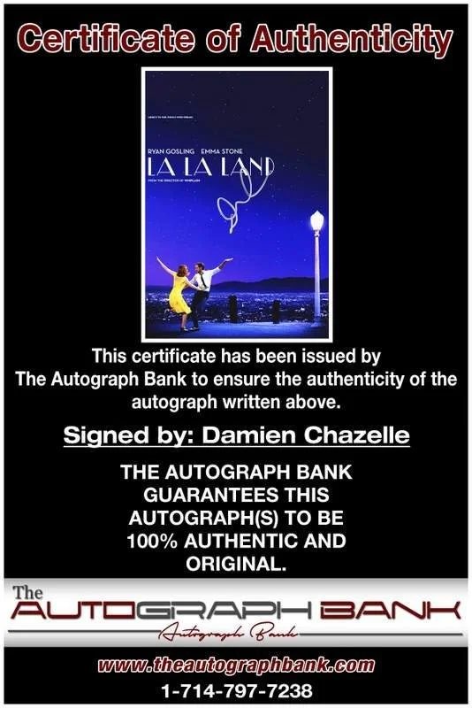 Damien Chazelle — Damien Chazelle authentic signed celebrity 10x15 photo W/Cert Autographed A0001, image 2
