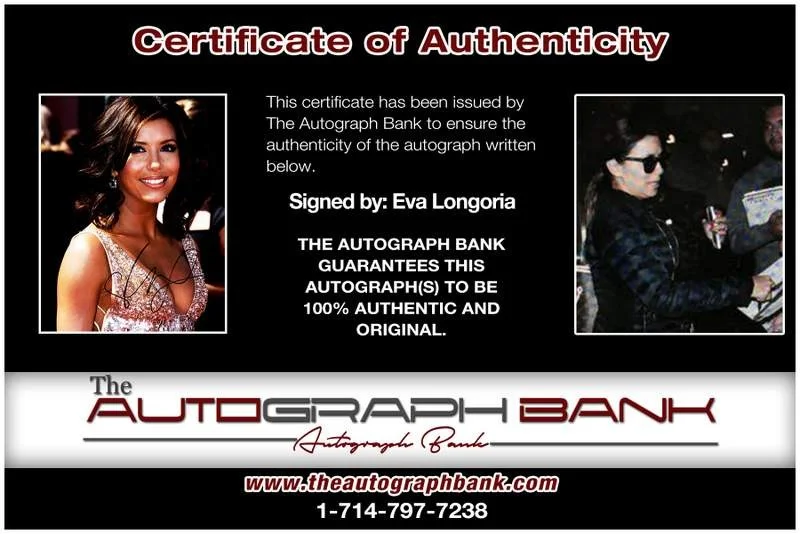 Eva Longoria — Eva Longoria authentic signed celebrity 10x15 photo W/Cert Autographed A000366, изображение 2