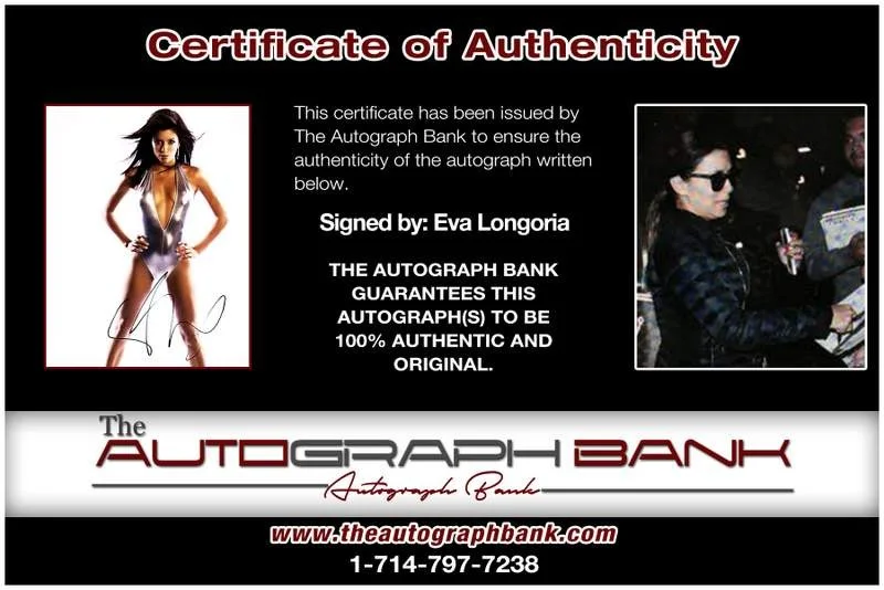Eva Longoria — Eva Longoria authentic signed celebrity 10x15 photo W/Cert Autographed A000374, image 2