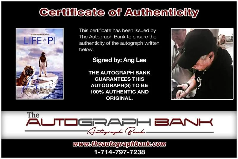 Ang Lee — Ang Lee authentic signed celebrity 10x15 photo W/Cert Autographed A000266, изображение 2