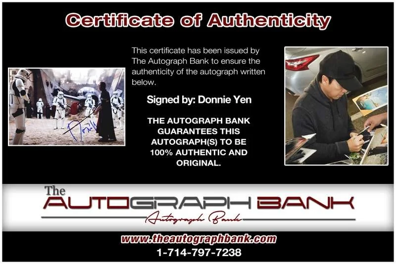 Donnie Yen — Donnie Yen authentic signed celebrity 10x15 photo W/Cert Autographed A0008, image 2