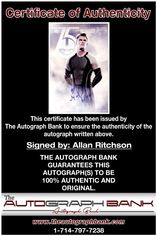 Allan Ritchson — Allan Ritchson authentic signed celebrity 10x15 photo W/Cert Autographed 2616a, image 2