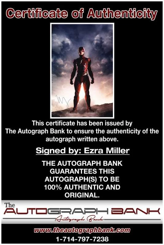 Ezra Miller — Ezra Miller authentic signed celebrity 10x15 photo W/Cert Autographed A0006, изображение 2
