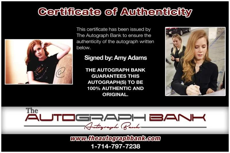 Amy Adams — Amy Adams authentic signed celebrity 10x15 photo W/Cert Autographed A0001, изображение 2