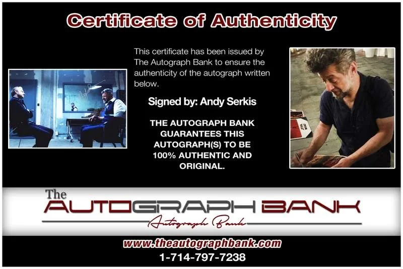 Andy Serkis — Andy Serkis authentic signed celebrity 10x15 photo W/Cert Autographed A0007, изображение 2