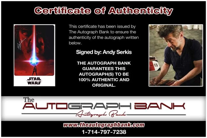 Andy Serkis — Andy Serkis authentic signed celebrity 10x15 photo W/Cert Autographed A0014, image 2
