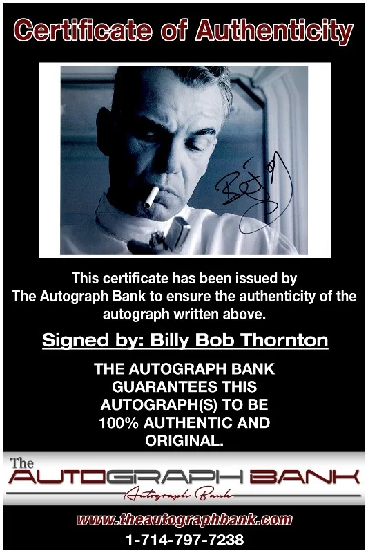 Billy Bob Thornton — Billy Bob Thornton authentic signed 10x15 photo |CERT Autographed 2616c, image 2