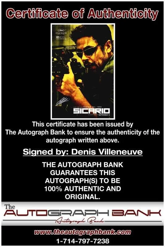 Denis Villeneuve — Denis Villeneuve authentic signed celebrity 10x15 photo W/Cert Autographed A0002, image 2