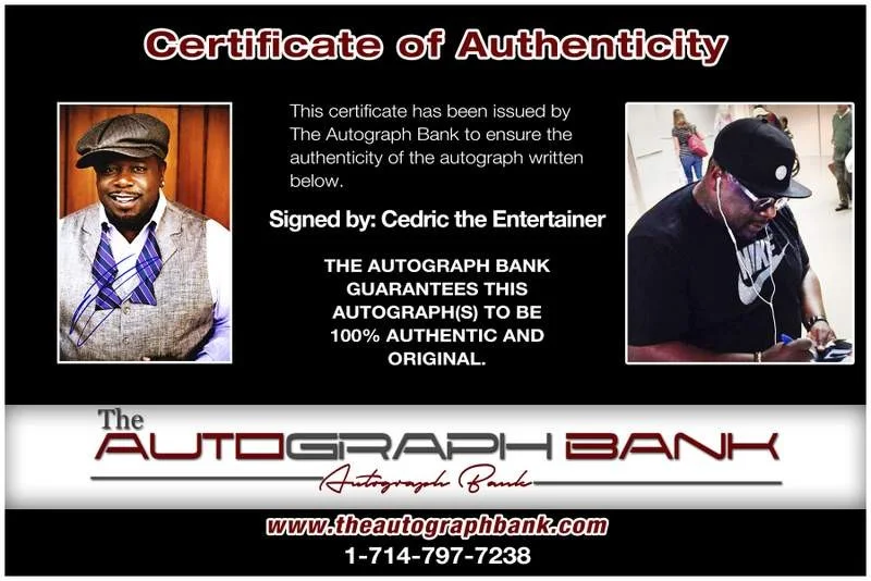 Cedric the Entertainer — Cedric the Entertainer authentic signed 10x15 photo |CERT Autographed A000220, изображение 2