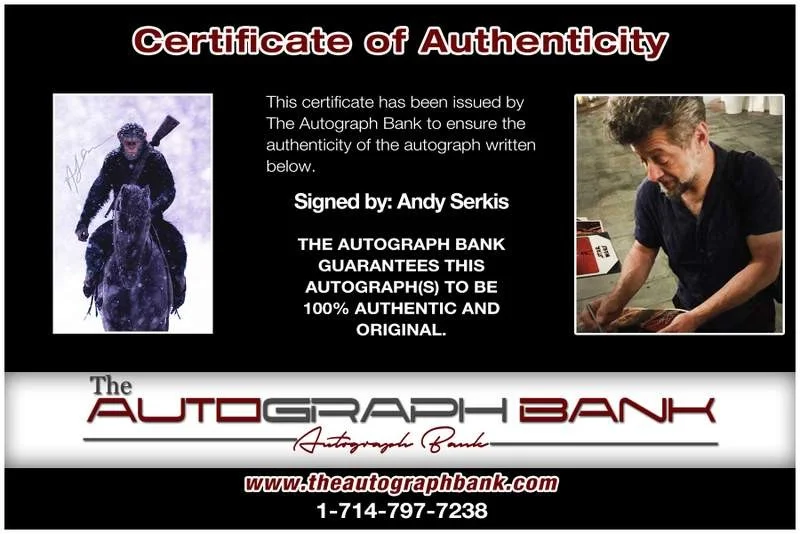 Andy Serkis — Andy Serkis authentic signed celebrity 10x15 photo W/Cert Autographed A0010, image 2