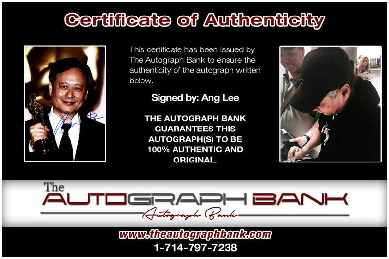 Ang Lee — Ang Lee authentic signed celebrity 10x15 photo W/Cert Autographed A000298, изображение 2
