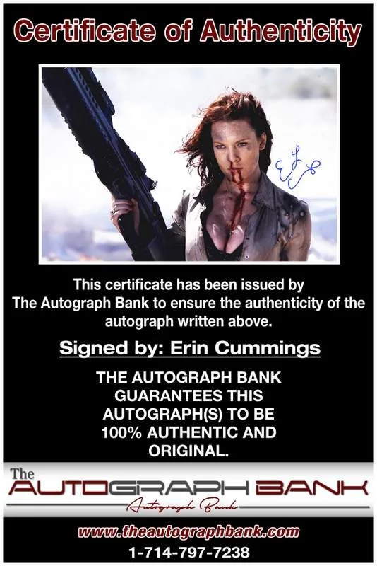 Erin Cummings — Erin Cummings authentic signed celebrity 10x15 photo W/Cert Autographed A0001, изображение 2