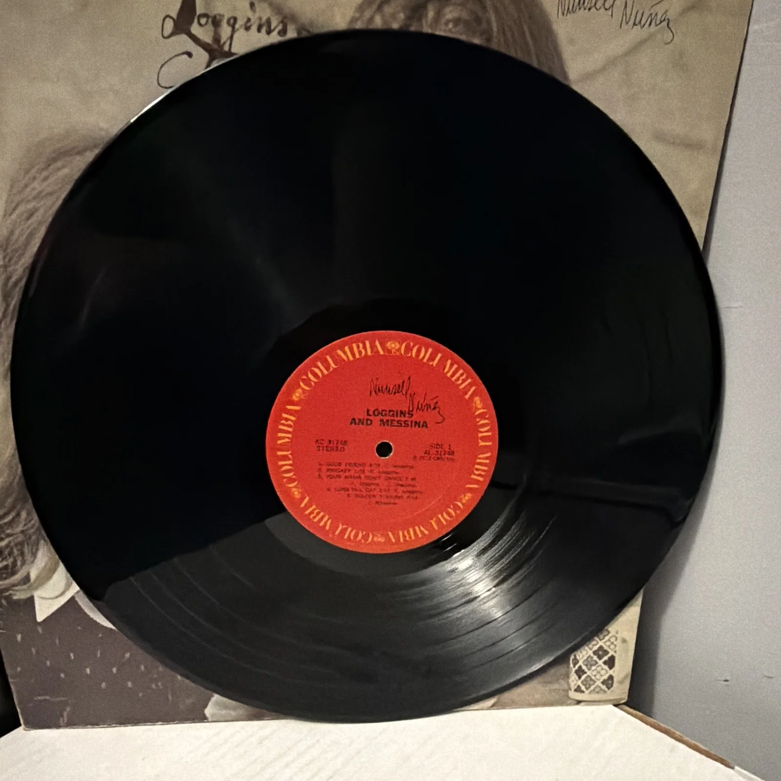 Columbia Loggins and Messina Autographed Original Vinyl Record KC 31748, image 4