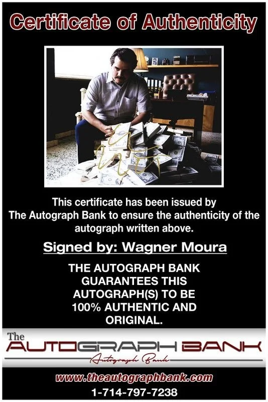Wagner Moura — Wagner Moura authentic signed celebrity 8x10 photo W/Cert Autographed D1, изображение 2