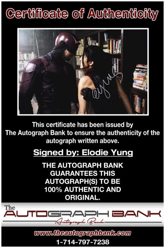 Elodie Yung — Elodie Yung authentic signed celebrity 10x15 photo W/Cert Autographed A0001, изображение 2
