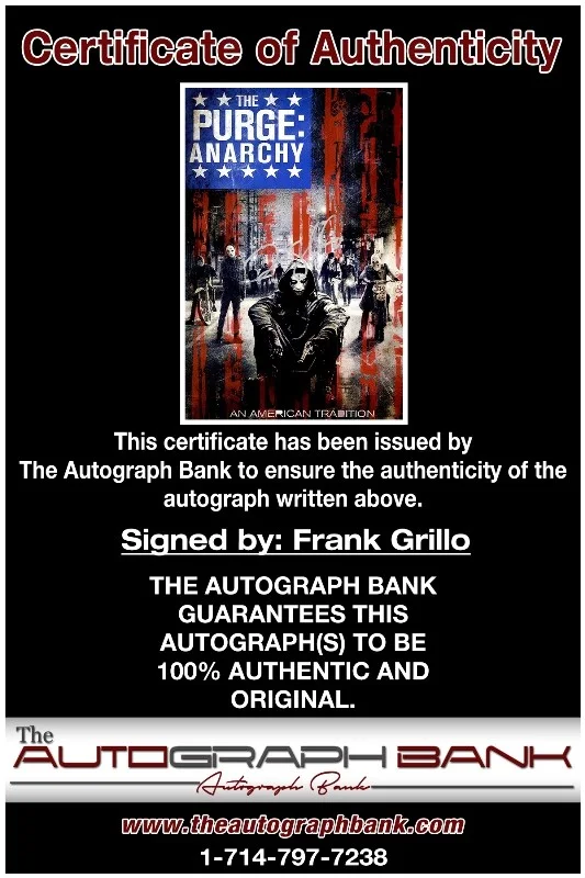 Frank Grillo — Frank Grillo authentic signed celebrity 10x15 photo W/Cert Autographed 2616c, изображение 2