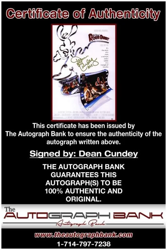 Dean Cundey — Dean Cundey authentic signed celebrity 10x15 photo W/Cert Autographed A0006, image 2