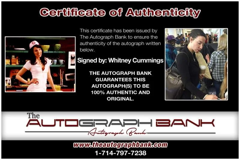 Whitney Cummings — Whitney Cummings authentic signed celebrity 8x10 photo W/Cert Autographed B0059, изображение 2