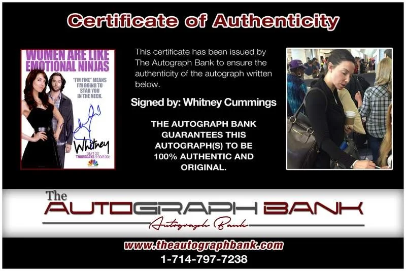 Whitney Cummings — Whitney Cummings authentic signed celebrity 8x10 photo W/Cert Autographed B0009, изображение 2