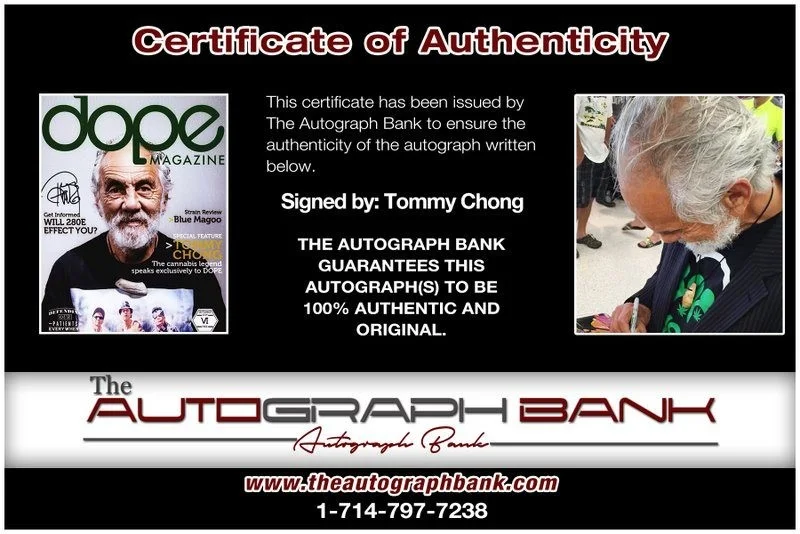 Tommy Chong — Tommy Chong authentic signed celebrity 8x10 photo W/Cert Autographed D5, изображение 2