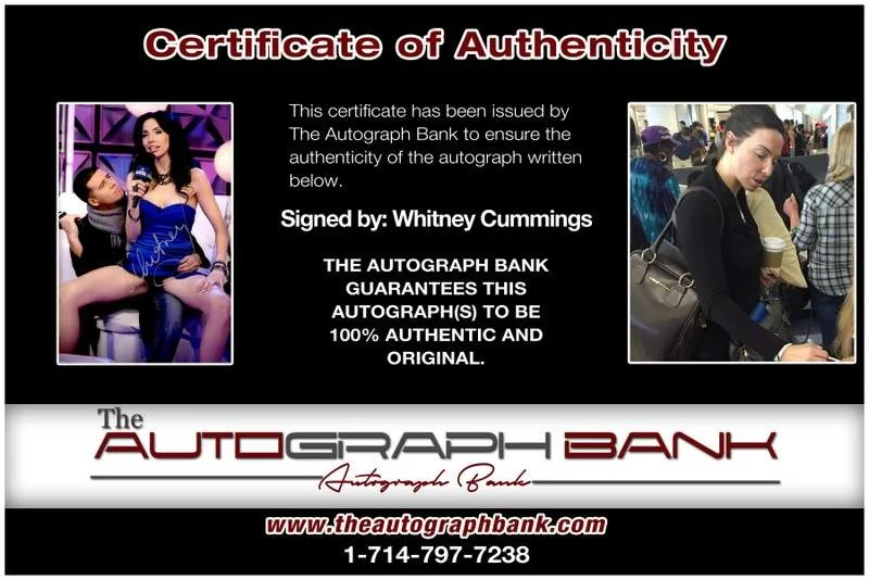 Whitney Cummings — Whitney Cummings authentic signed celebrity 10x15 photo |Cert Autographed A00145, изображение 2