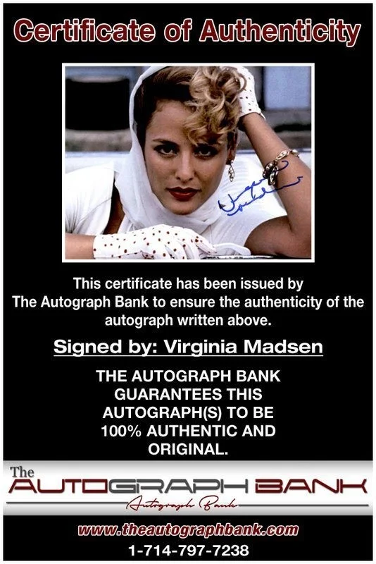 Virginia Madsen — Virginia Madsen authentic signed celebrity 8x10 photo W/Cert Autographed C2, изображение 2