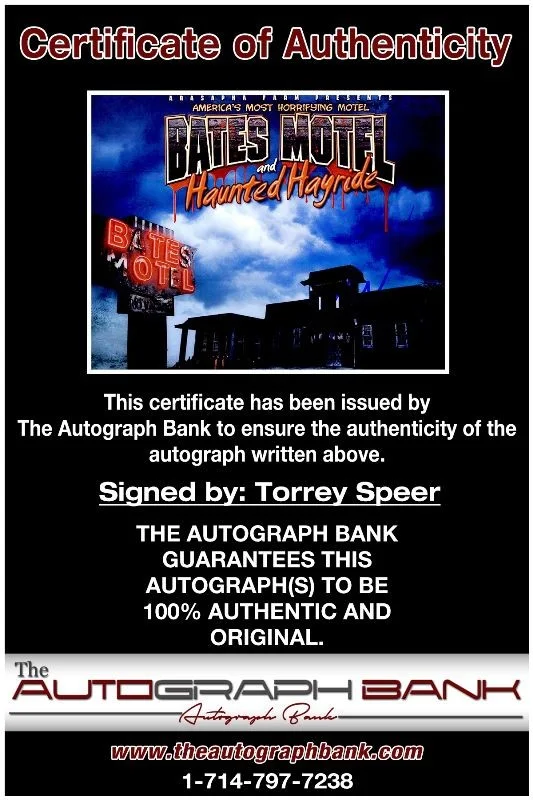 Torrey Speer — Torrey Speer authentic signed celebrity 8x10 photo W/Cert Autographed 2616l, изображение 2