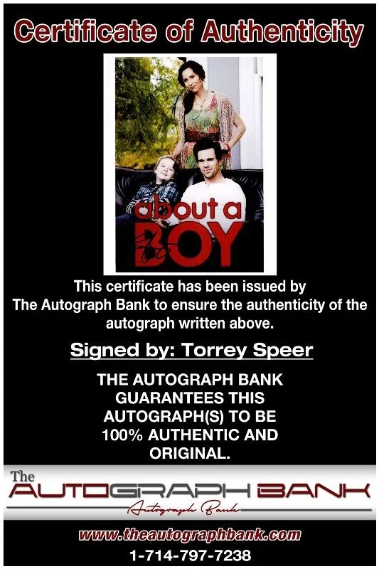 Torrey Speer — Torrey Speer authentic signed celebrity 8x10 photo W/Cert Autographed 2616n, изображение 2