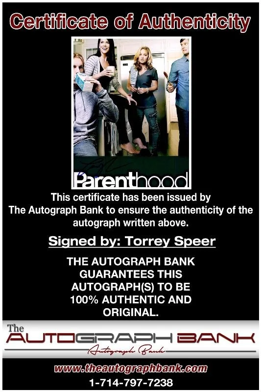 Torrey Speer — Torrey Speer authentic signed celebrity 8x10 photo W/Cert Autographed 2616p, изображение 2