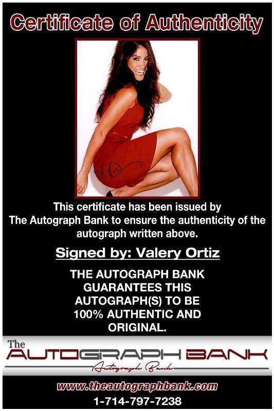 Valery Ortiz — Valery Ortiz authentic signed celebrity 8x10 photo W/Cert Autographed p, image 2