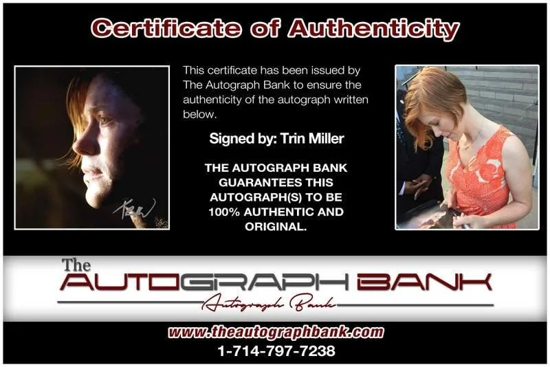 Trin Miller — Trin Miller authentic signed celebrity 8x10 photo W/Cert Autographed B0004, image 2