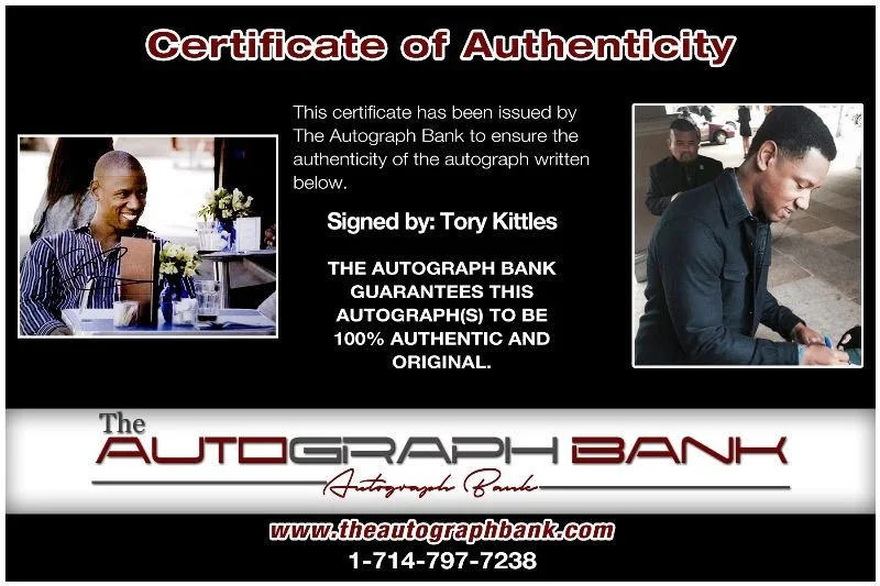 Tory Kittles — Tory Kittles authentic signed celebrity 8x10 photo W/Cert Autographed 2616b, изображение 2