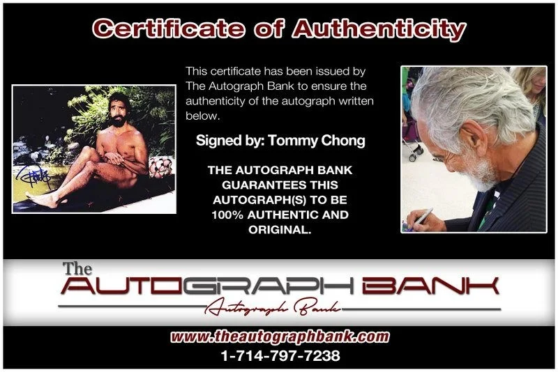 Tommy Chong — Tommy Chong authentic signed celebrity 8x10 photo W/Cert Autographed D48, image 2